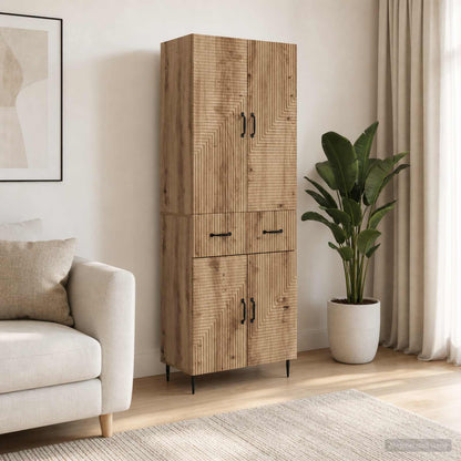Schrankset 2 stk. Artisan-Eiche Holzwerkstoff