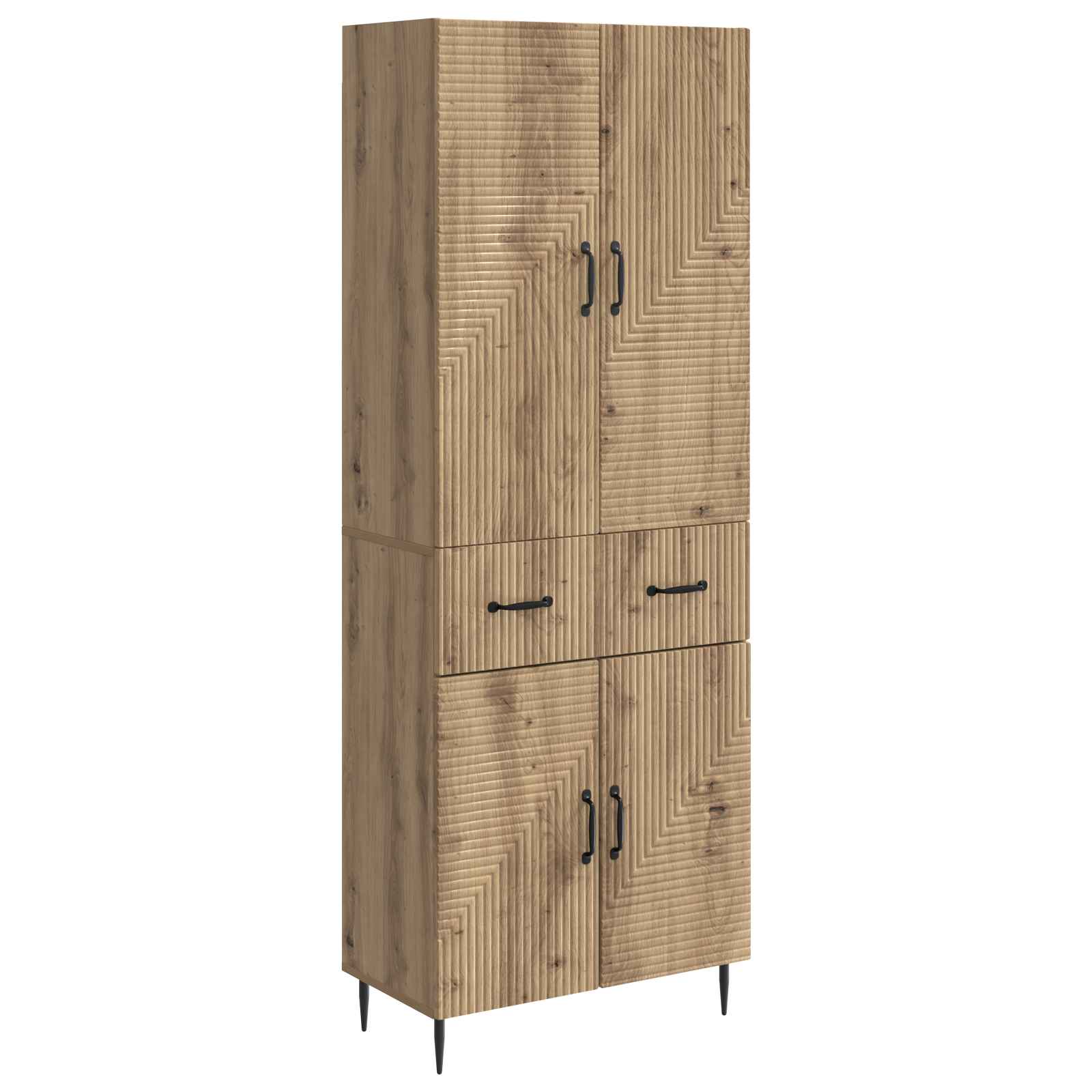 Schrankset 2 Stk. Artisan-Eiche Holzwerkstoff