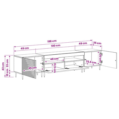 3-teiliges LED TV Regal Sonoma-Eiche Holzwerkstoff
