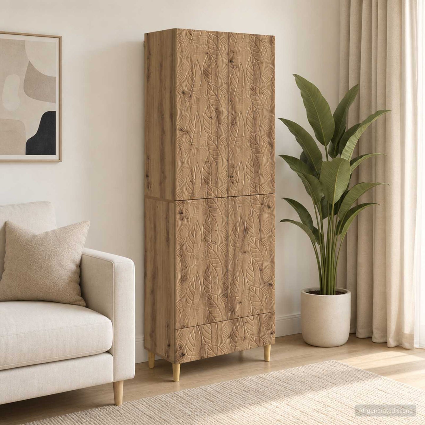 Schrankset 2 Stk. Artisan-Eiche Holzwerkstoff