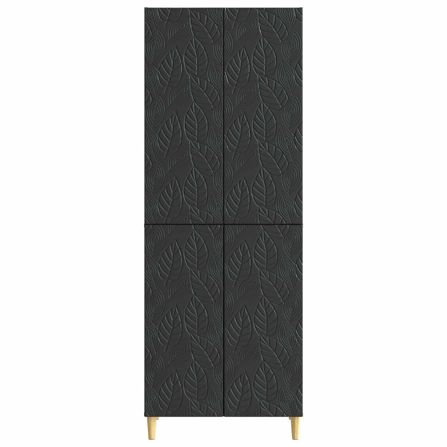 Schrankset 2 pcs Schwarz Holzwerkstoff