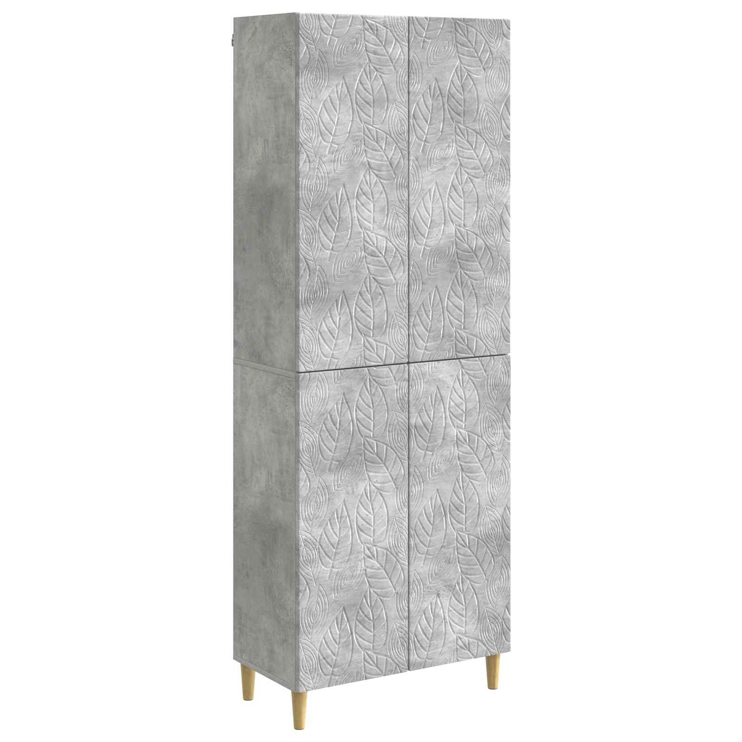 Schrankset 2 pcs Betongrau Holzwerkstoff