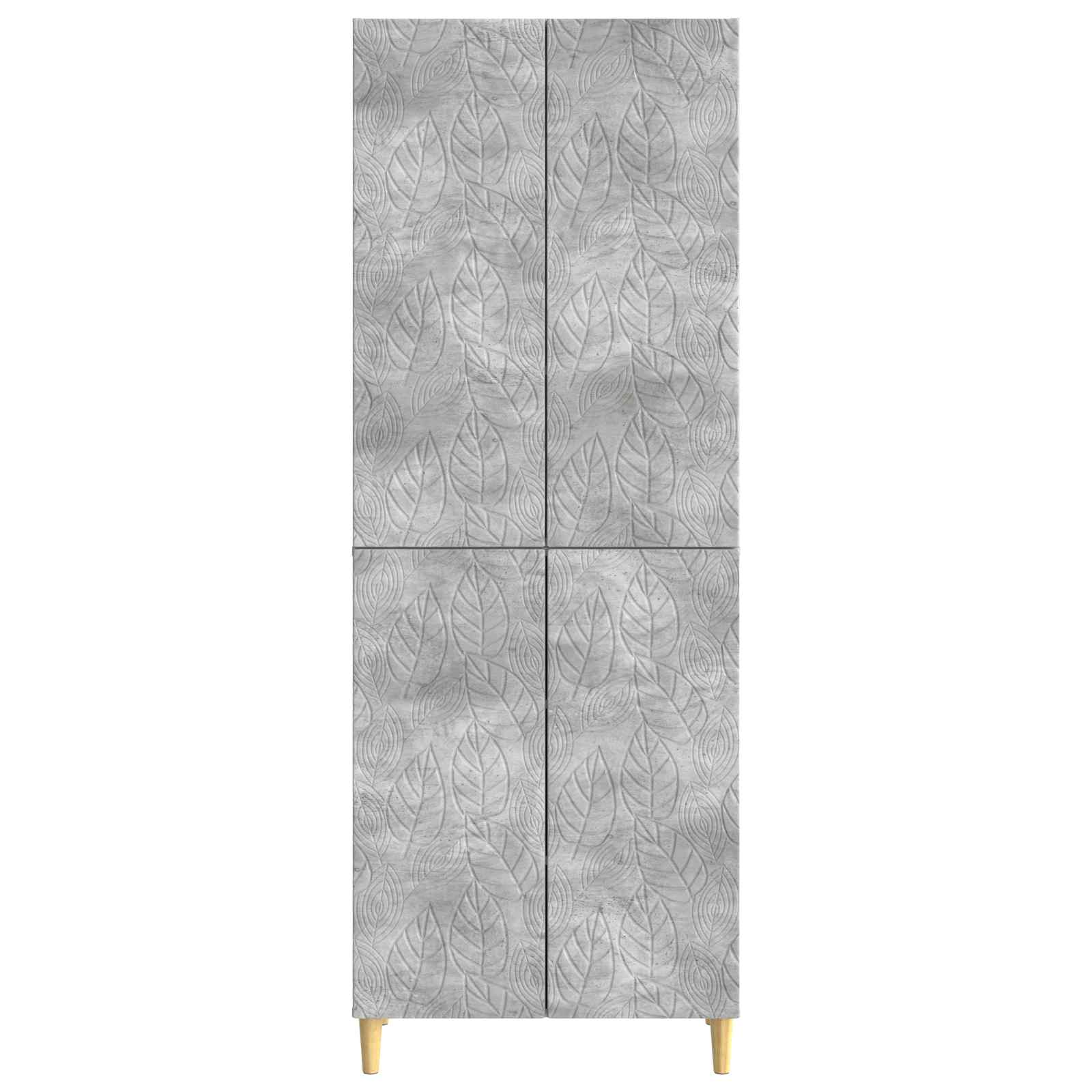 Schrankset 2 pcs Betongrau Holzwerkstoff