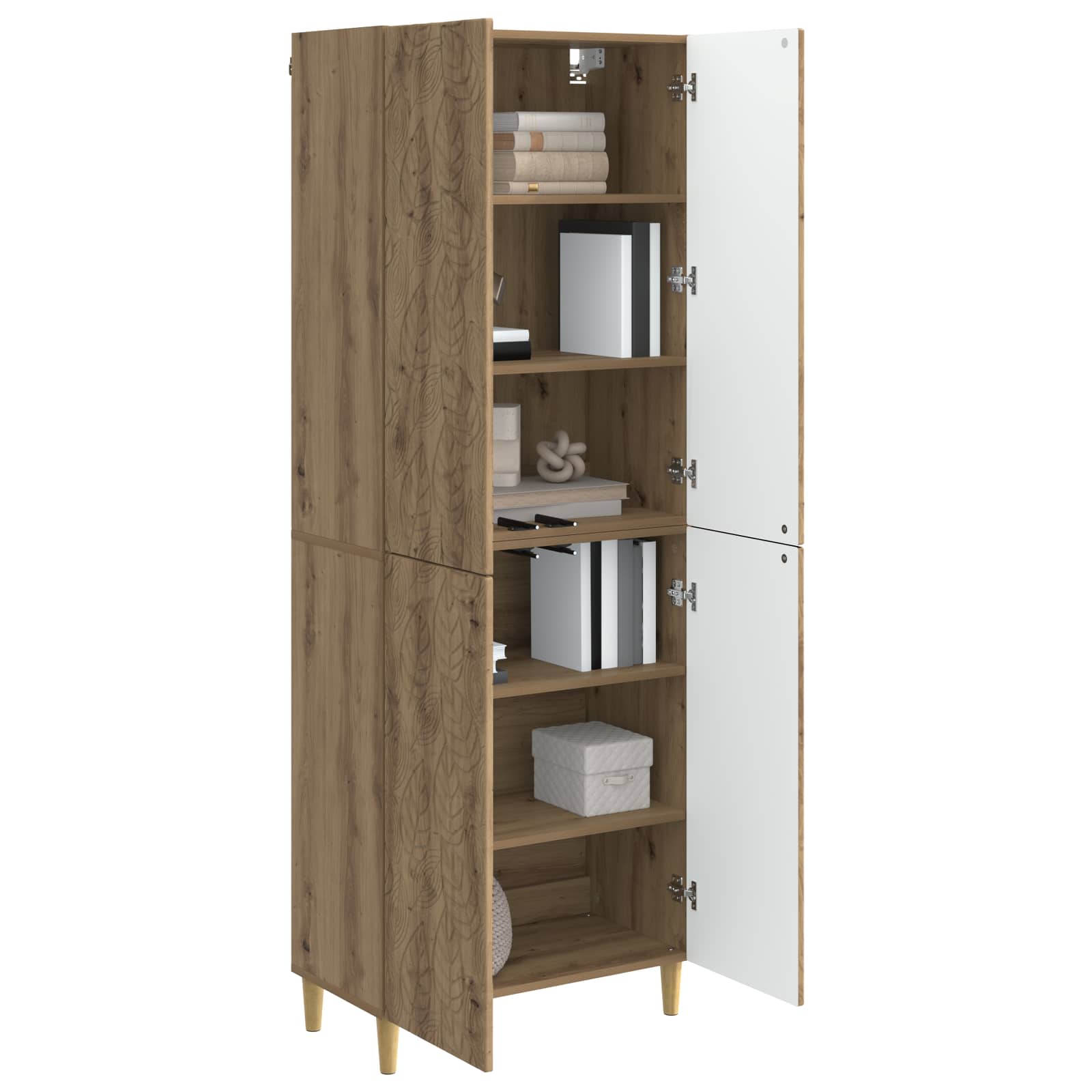 Schrankset 2 stk. Artisan-Eiche Holzwerkstoff