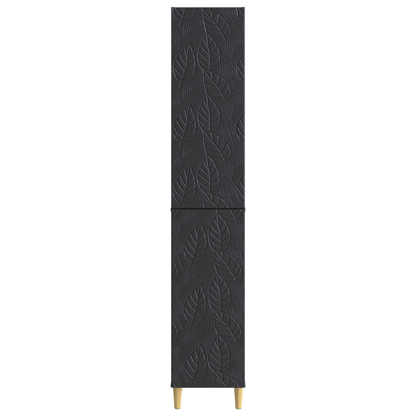 Schrankset 2 pcs Schwarz Holzwerkstoff