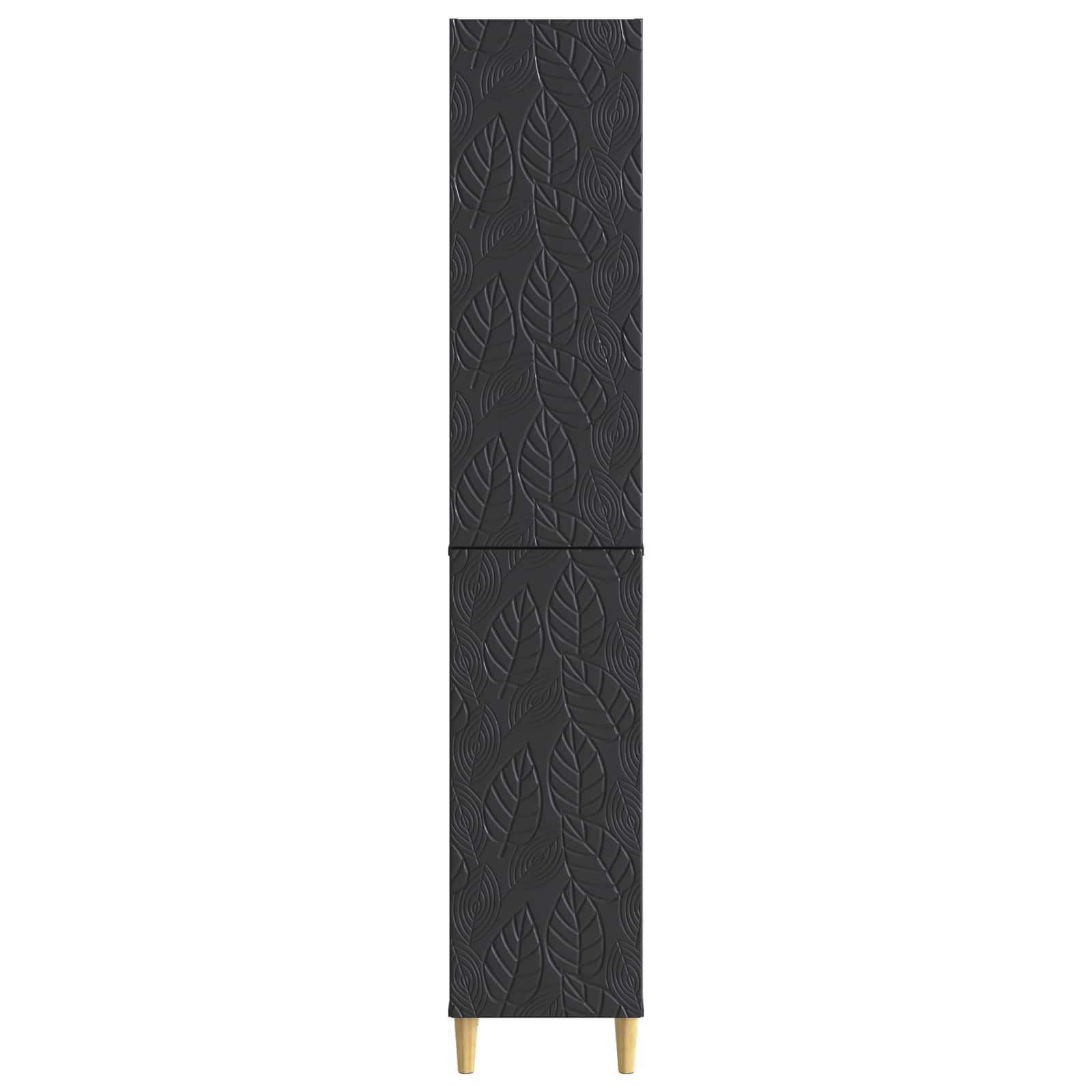 Schrankset 2 pcs Schwarz Holzwerkstoff