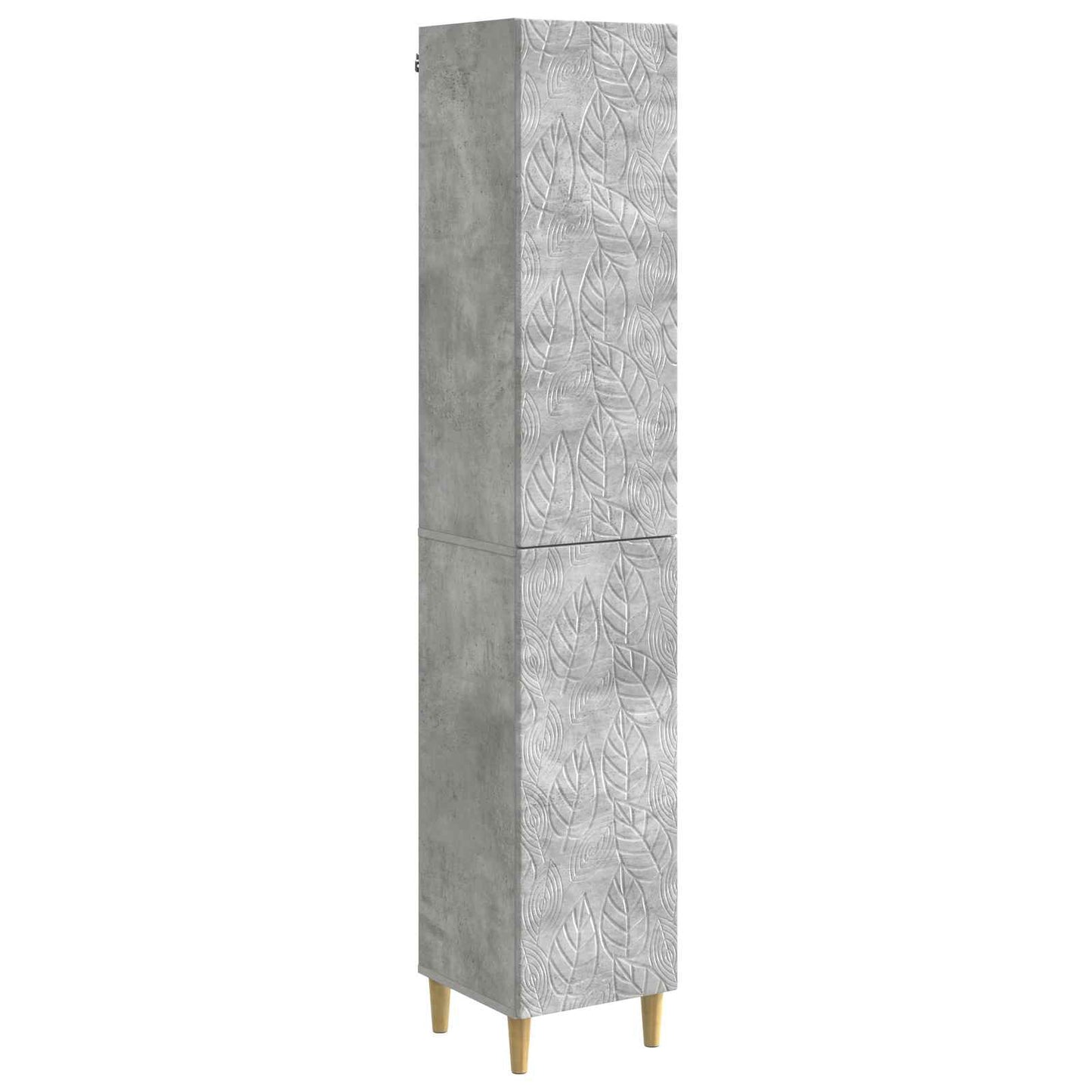 Schrankset 2 pcs Betongrau Holzwerkstoff