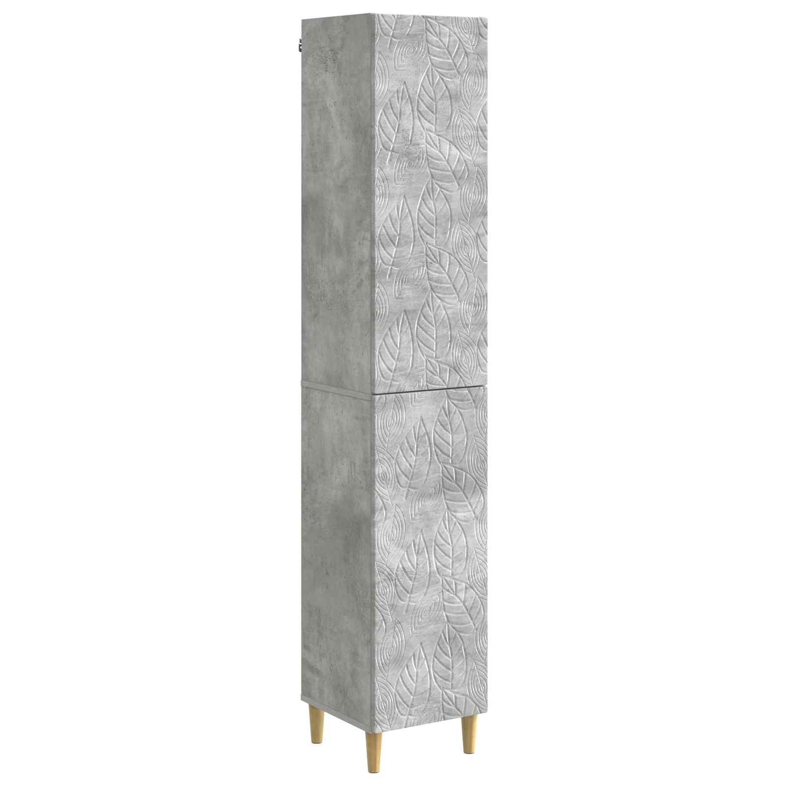 Schrankset 2 pcs Betongrau Holzwerkstoff