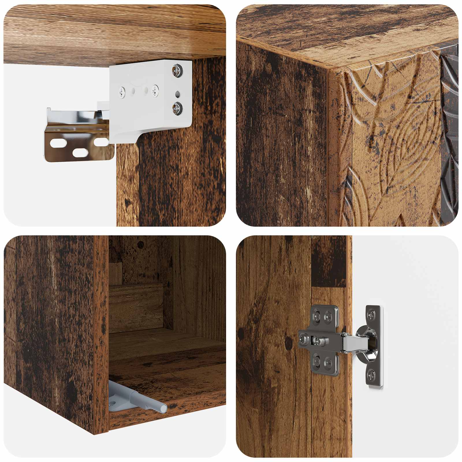 Schrankset 2 pcs Holzwerkstoff