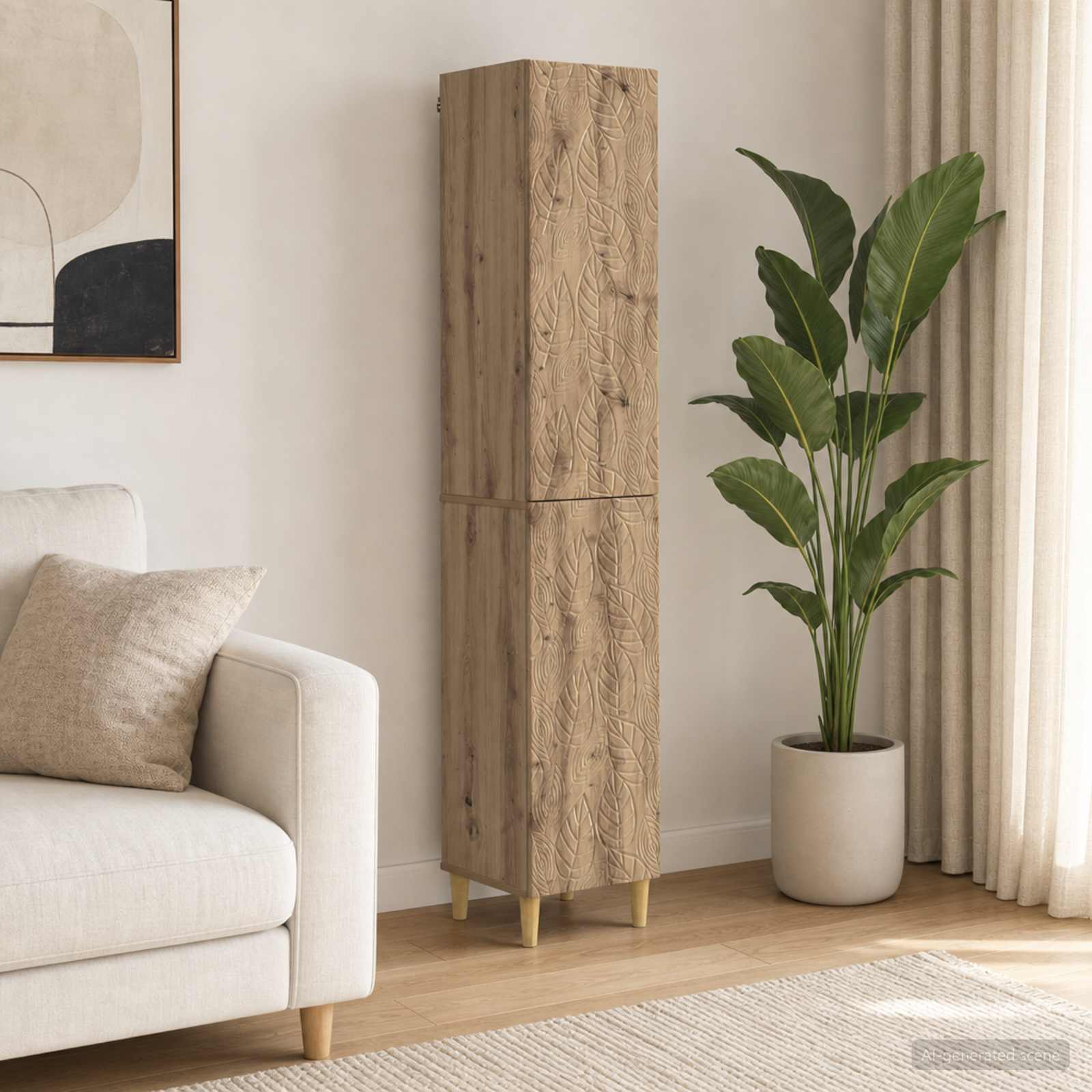 Schrankset 2 Stk. Artisan-Eiche Holzwerkstoff