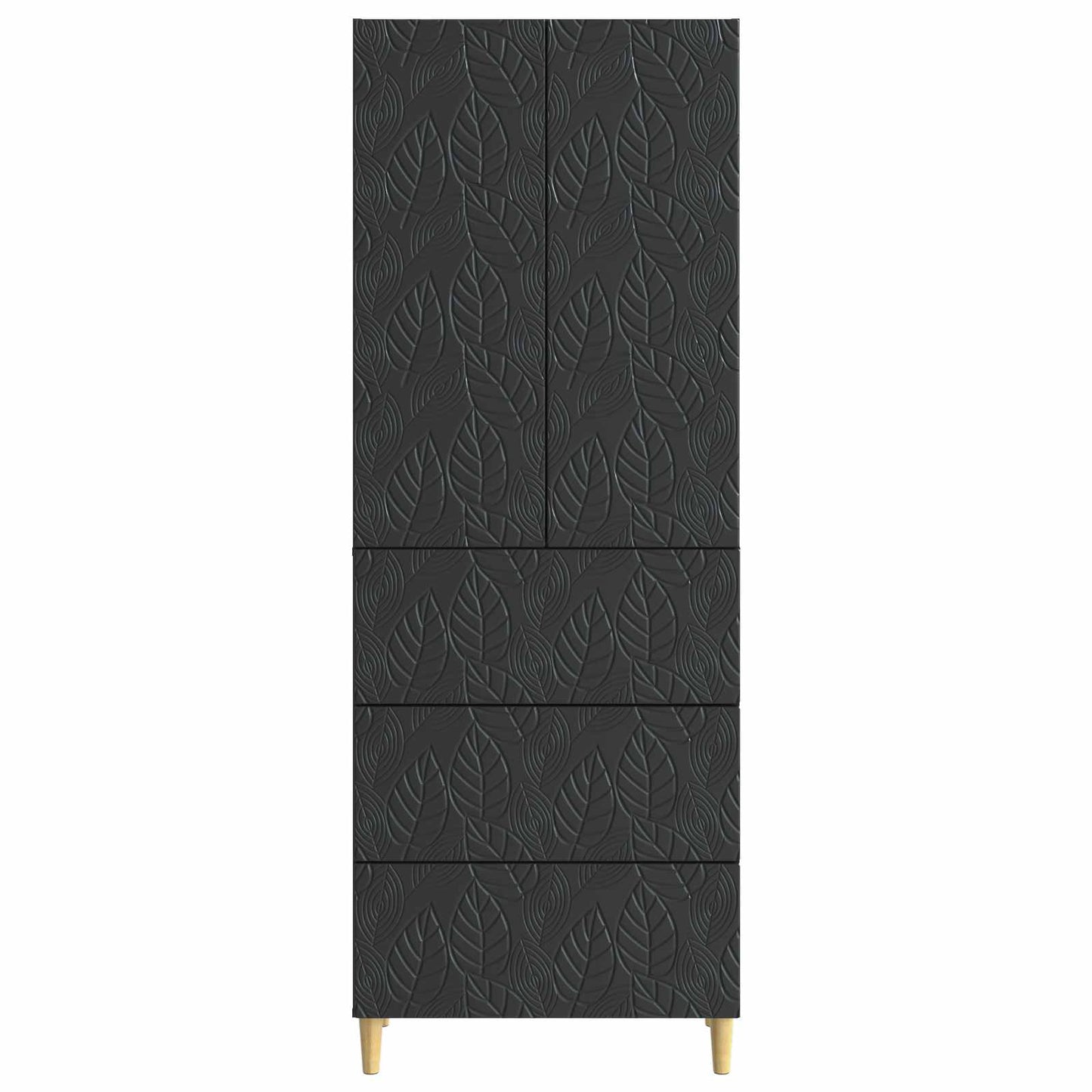 Schrankset 2 pcs Schwarz 66 x 34,5 x 90 cm Holzwerkstoff