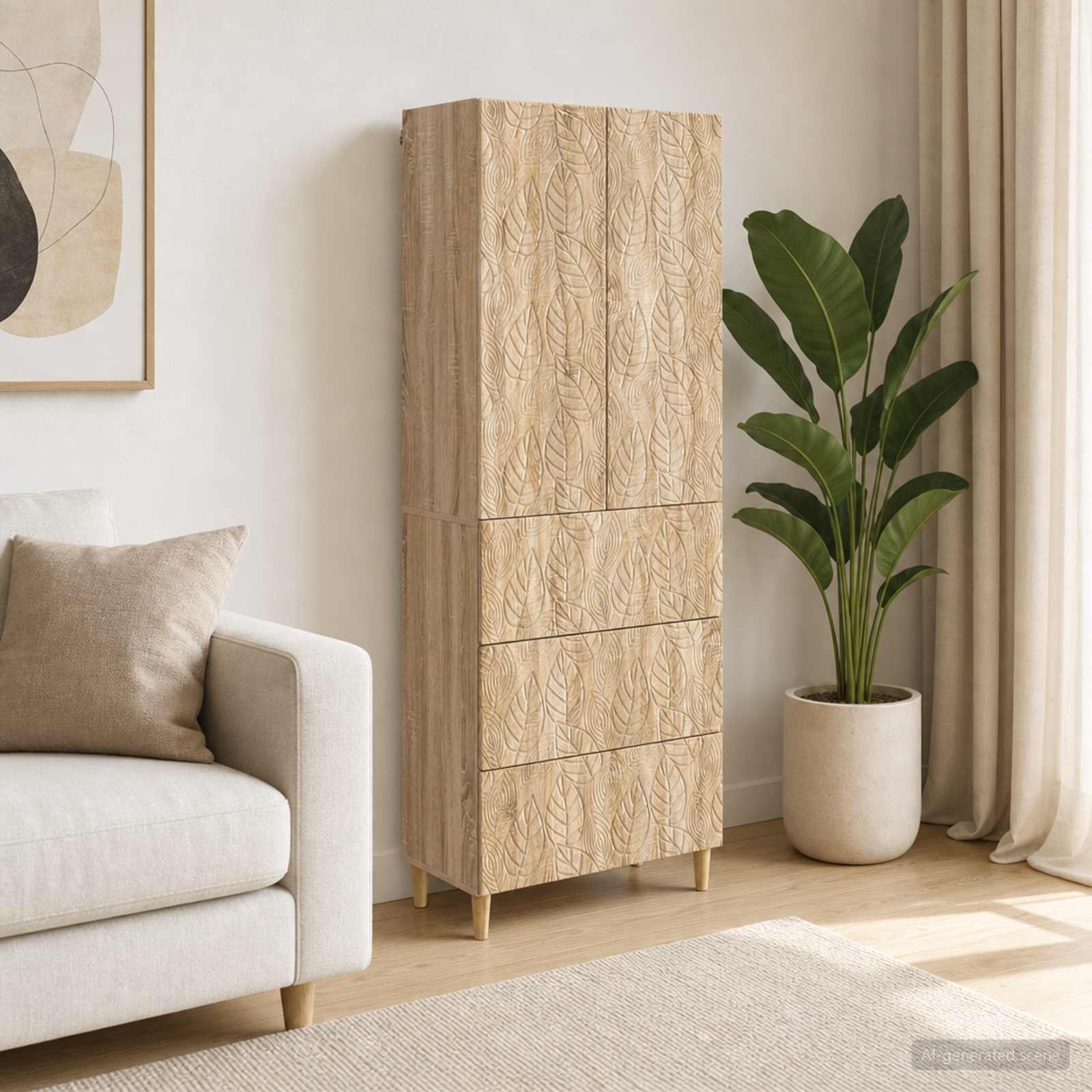 Schrankset 2 pcs Sonoma-Eiche 66 x 34,5 x 90 cm Holzwerkstoff