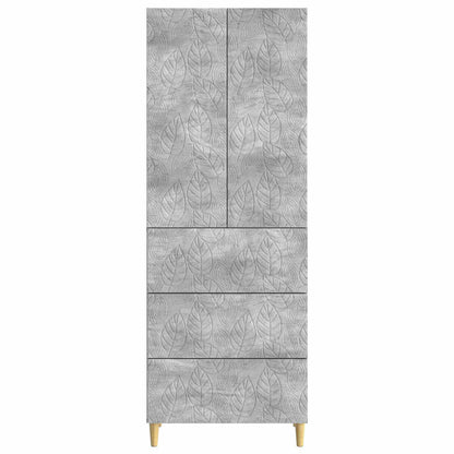 Schrankset 2 stk. 66 x 34,5 x 90 cm Holzwerkstoff Betongrau