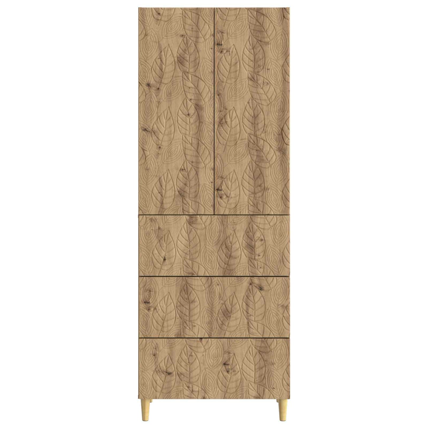 Schrankset 2 stk. 66 x 34,5 x 90 cm Holzwerkstoff Artisan-Eiche