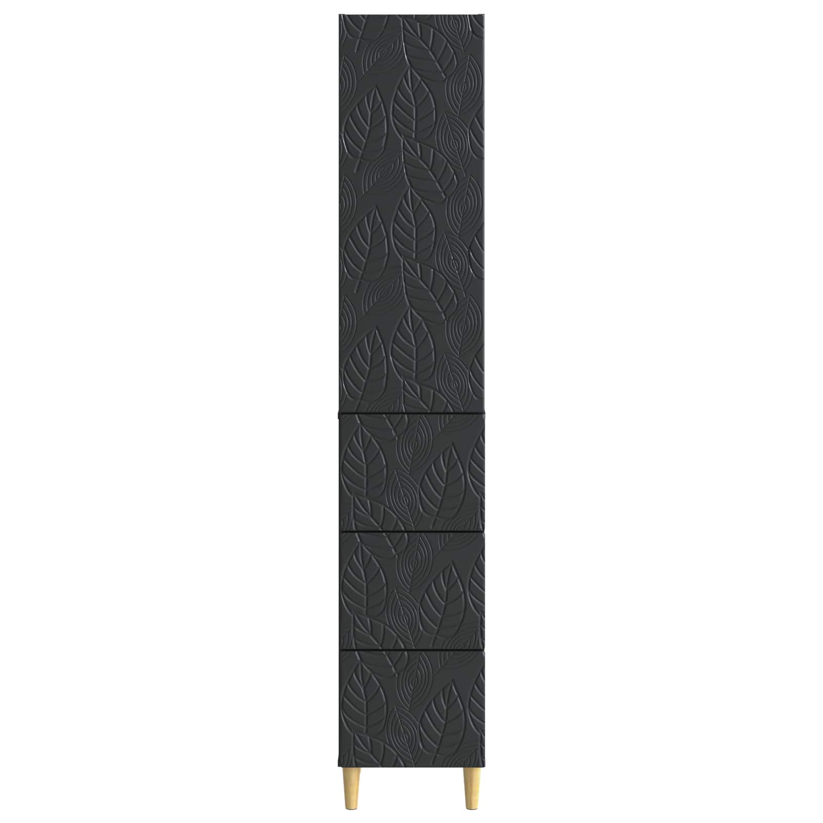 Schrankset 2 stk. 33 x 34,5 x 90 cm Holzwerkstoff Schwarz