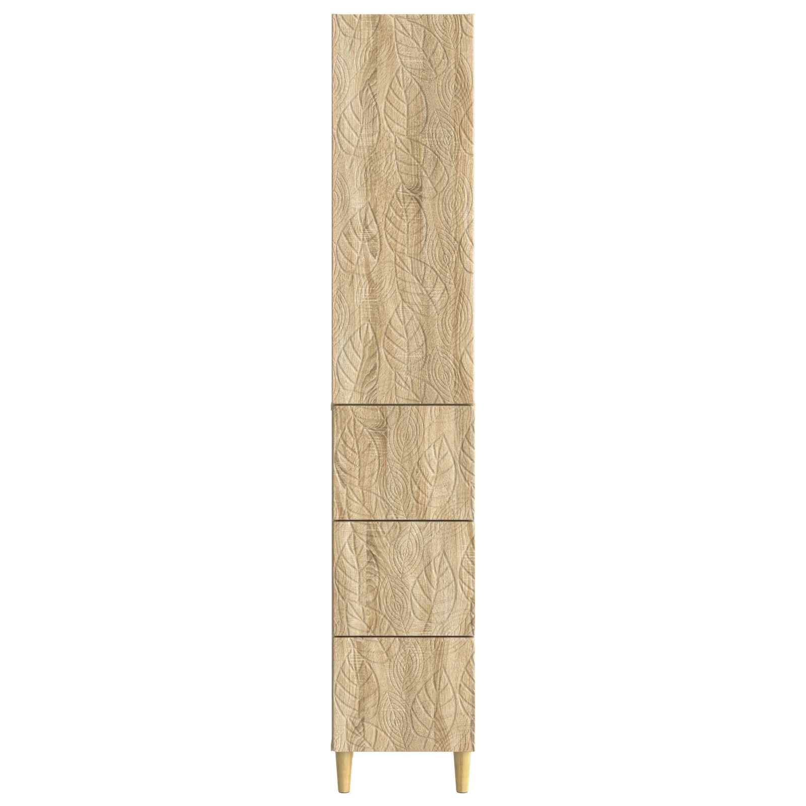 Schrankset 2 stk. 33 x 34,5 x 90 cm Holzwerkstoff Sonoma-Eiche