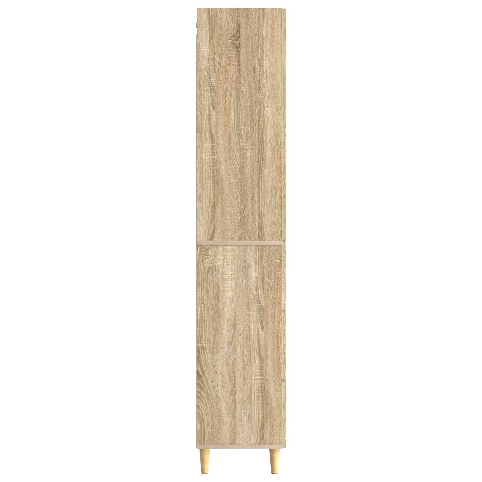 Schrankset 2 stk. 33 x 34,5 x 90 cm Holzwerkstoff Sonoma-Eiche