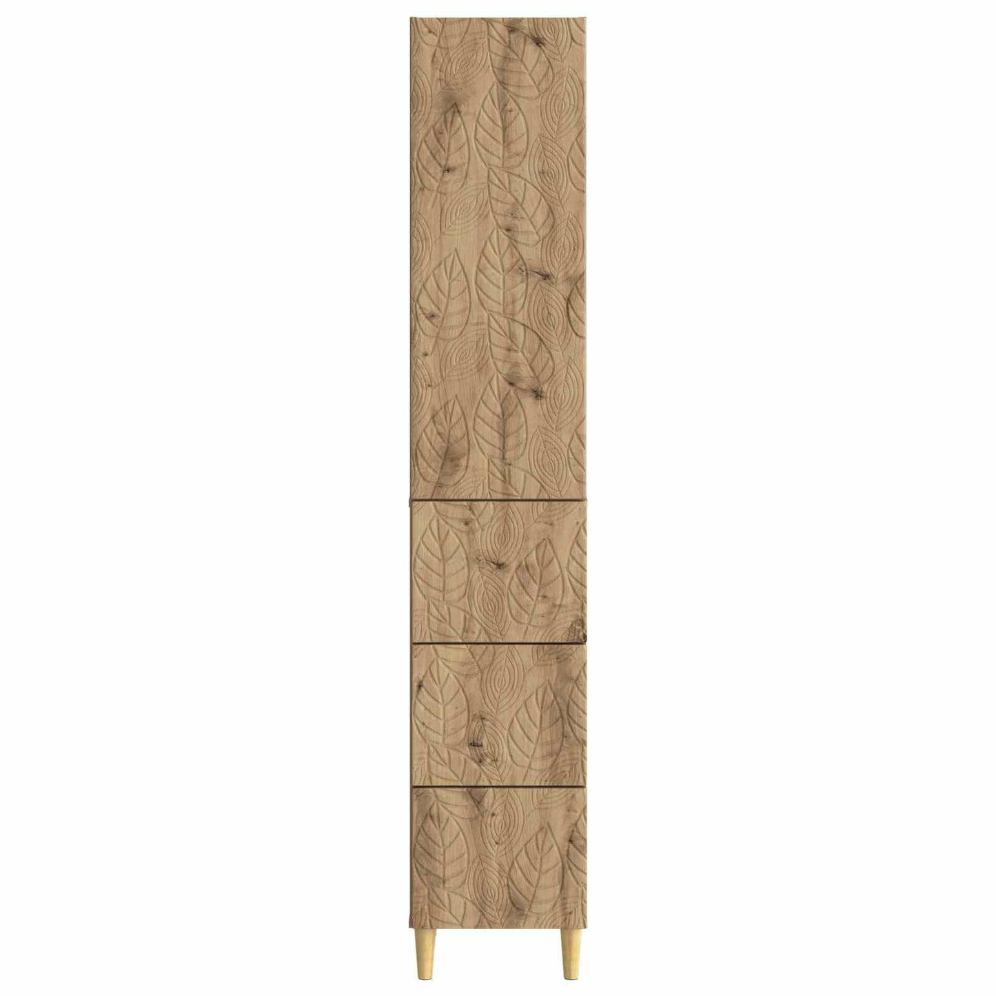 Schrankset 2 stk. 33 x 34,5 x 90 cm Holzwerkstoff Artisan-Eiche
