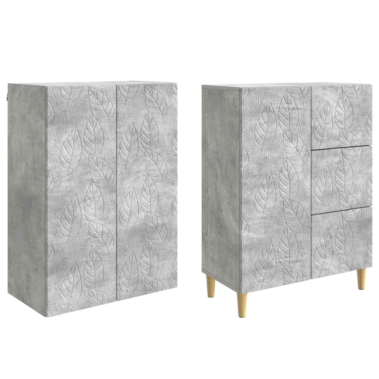 2 pcs Betongrau