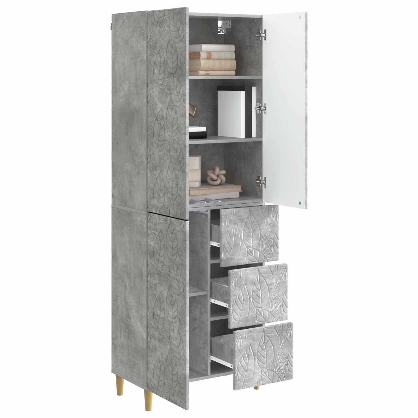 2 pcs Betongrau