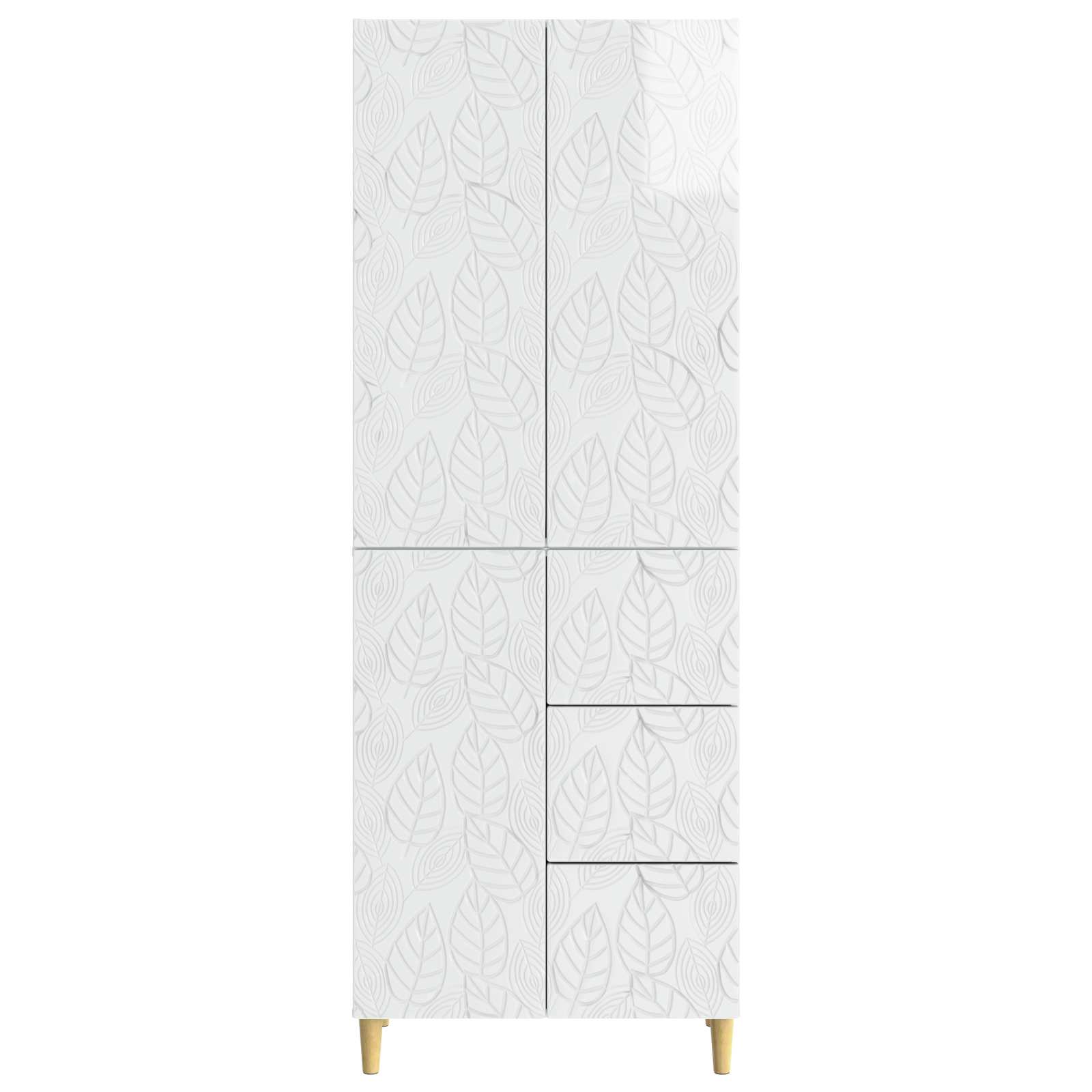 2 pcs Hochglanz Weiß