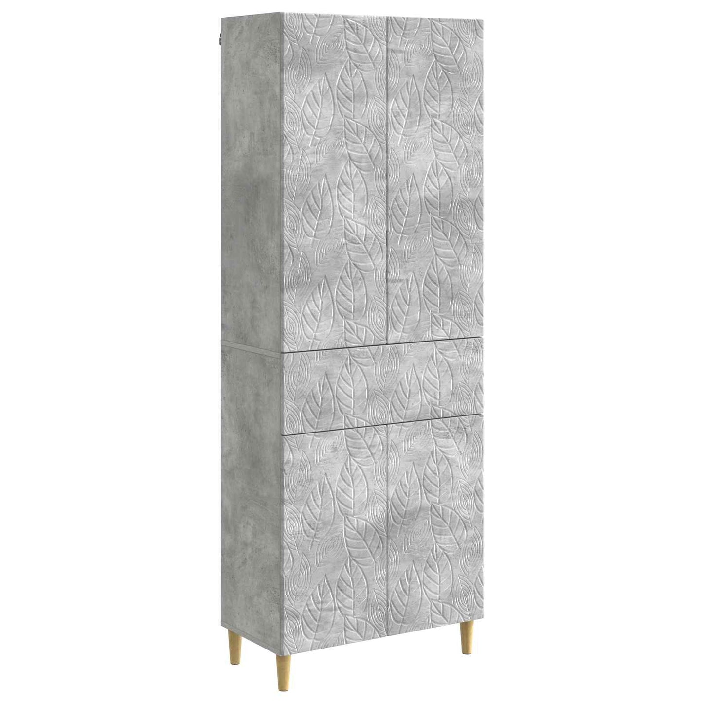 Schrankset 2 pcs Betongrau Holzwerkstoff