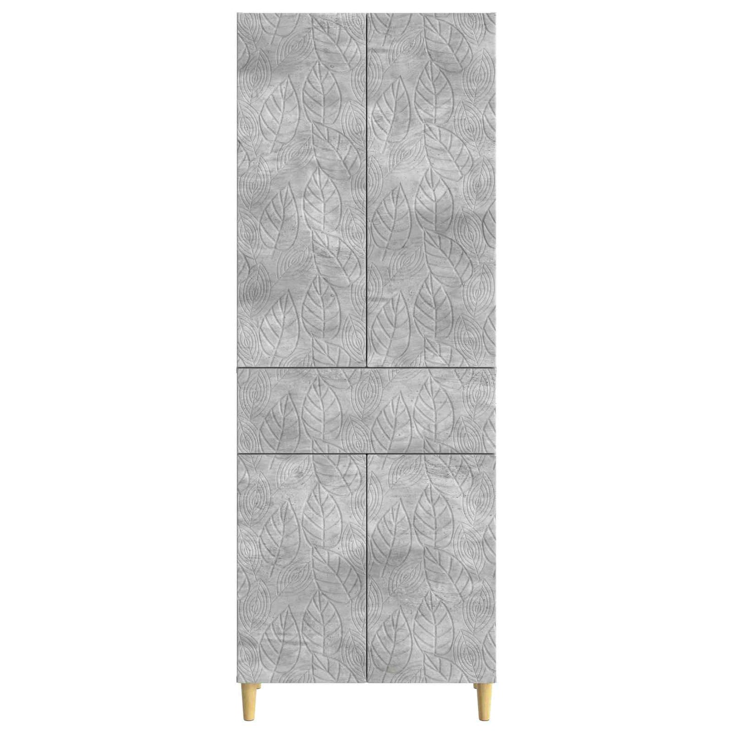 Schrankset 2 pcs Betongrau Holzwerkstoff