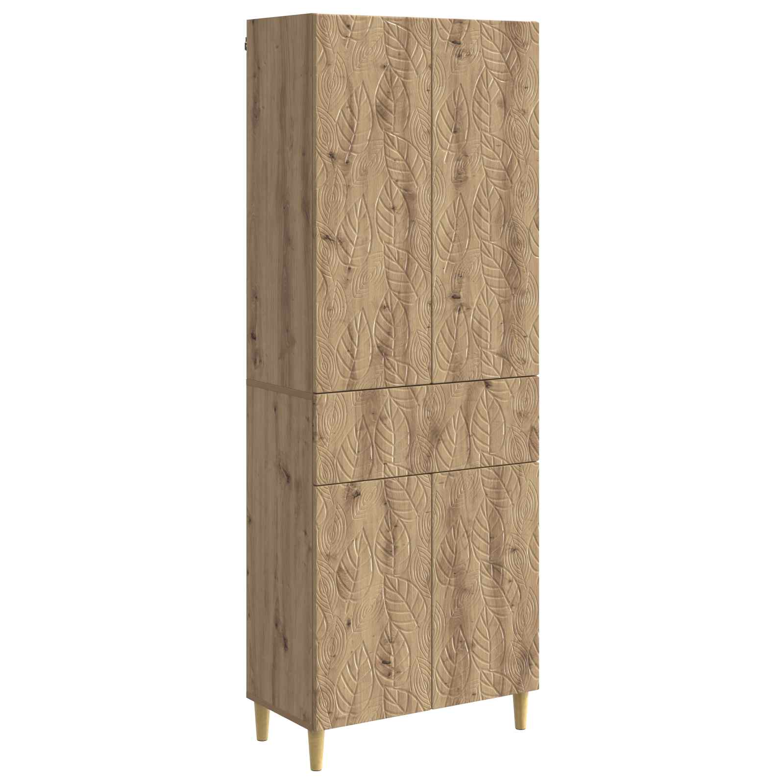 Schrankset 2 stk. Artisan-Eiche Holzwerkstoff