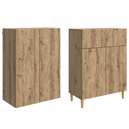 Schrankset 2 stk. Artisan-Eiche Holzwerkstoff