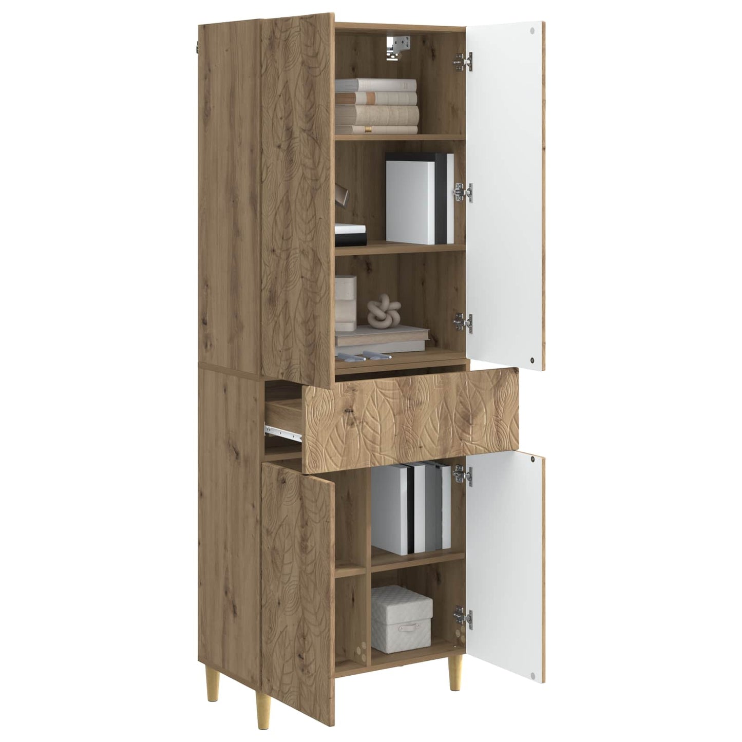 Schrankset 2 stk. Artisan-Eiche Holzwerkstoff