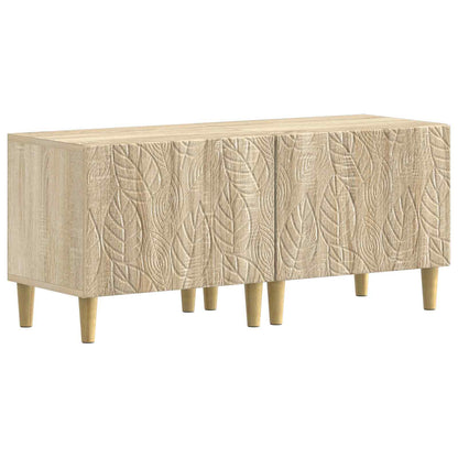 3-teiliges LED TV Regal DELFT Sonoma-Eiche Holzwerkstoff