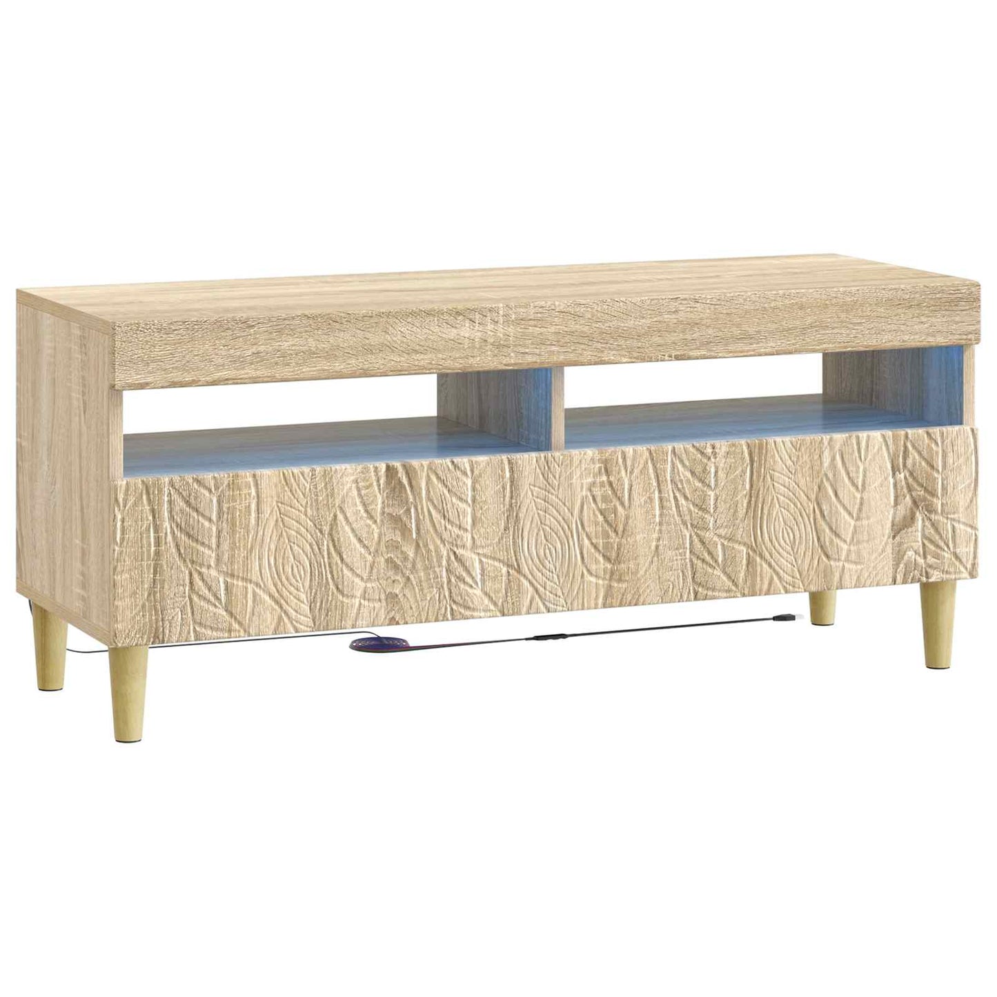 5-teiliges LED TV Schrank Sonoma-Eiche Holzwerkstoff