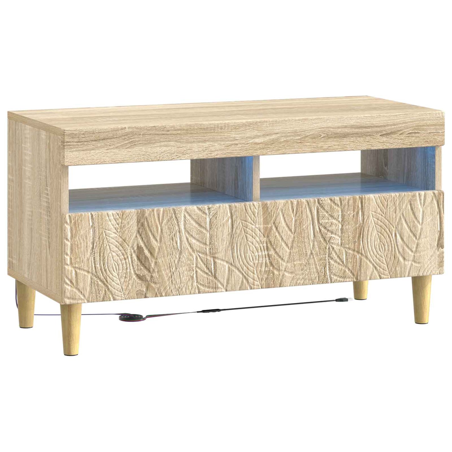 5-teiliges LED TV Schrank Sonoma-Eiche Holzwerkstoff