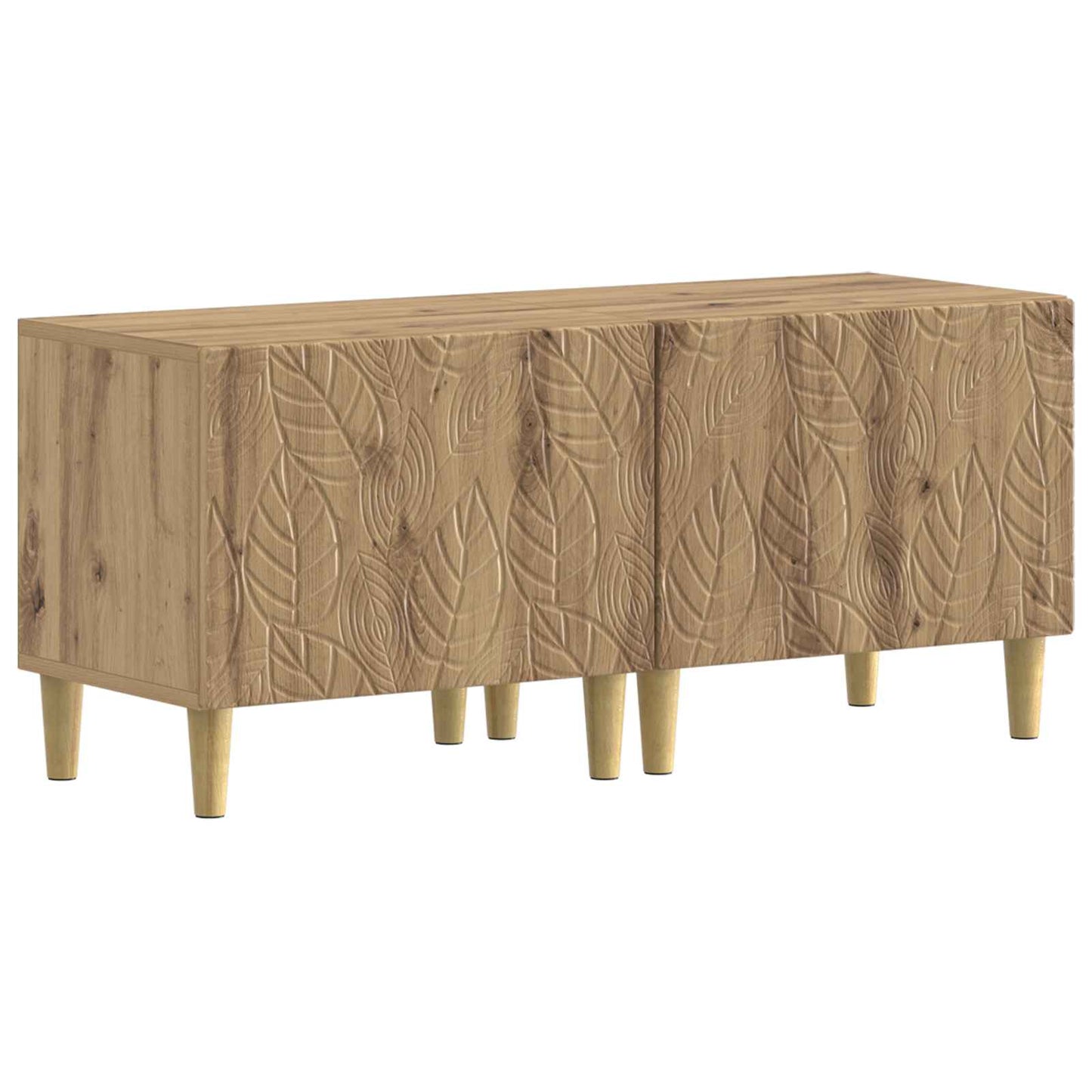 5-teiliges LED TV Schrank Artisan-Eiche Holzwerkstoff