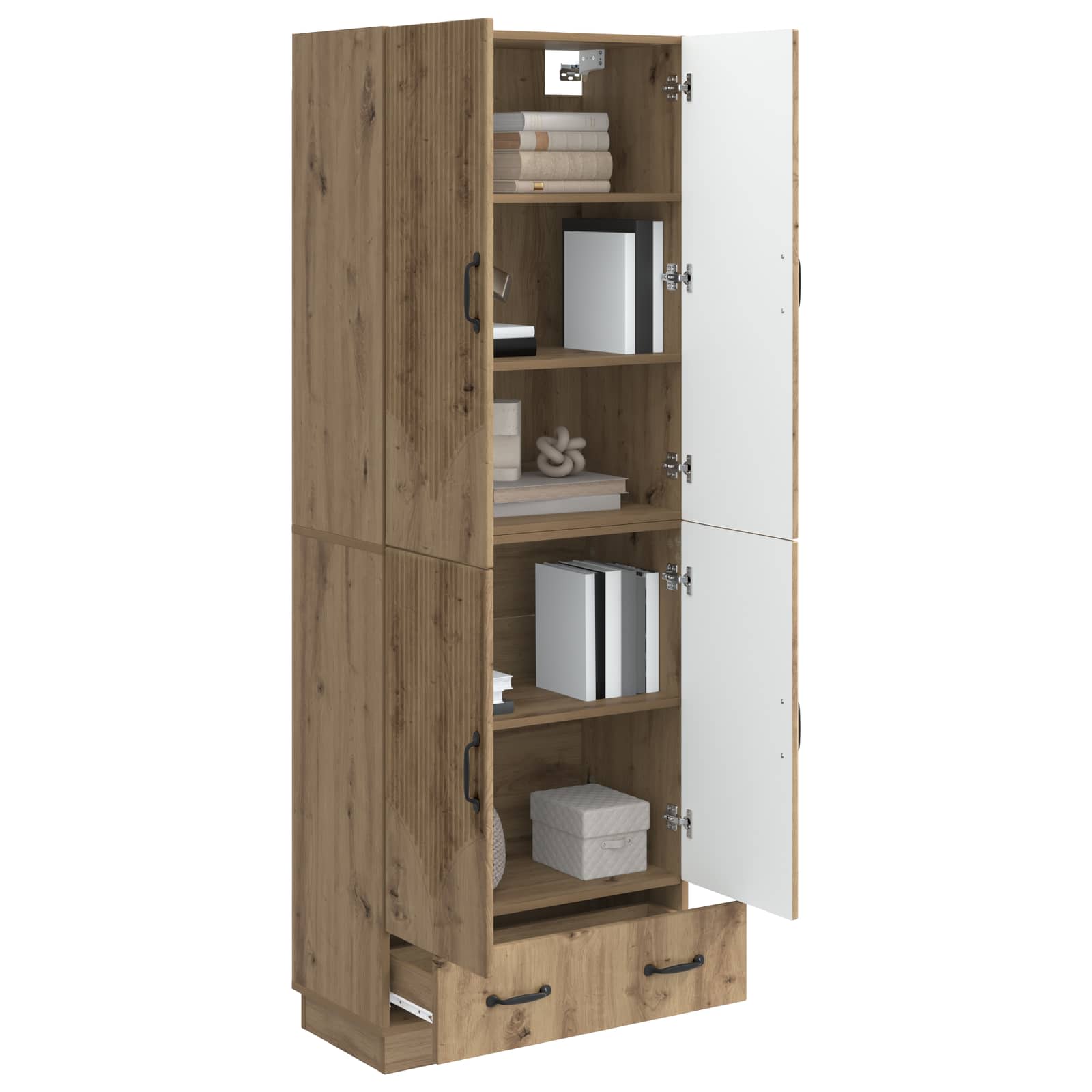 Schrankset 2 Stk. Artisan-Eiche Holzwerkstoff