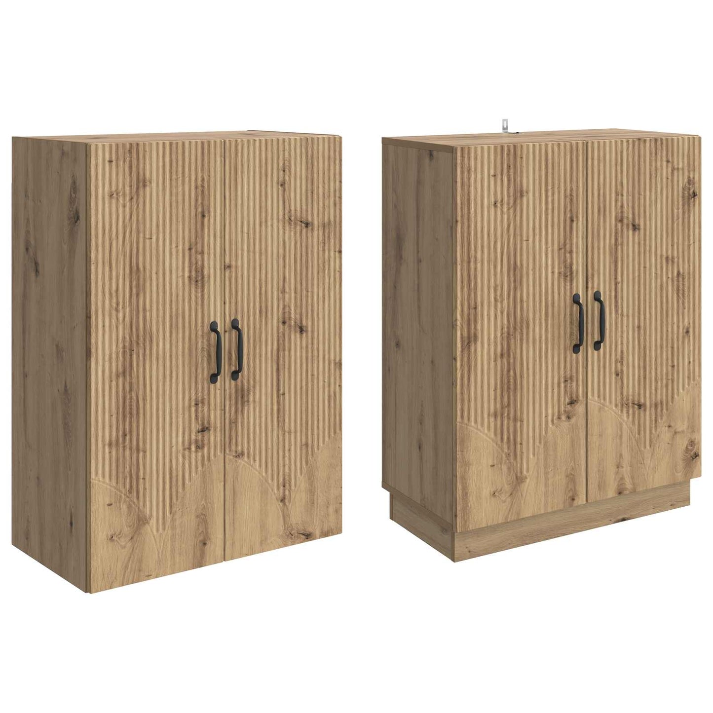 Schrankset 2 stk. Artisan-Eiche Holzwerkstoff