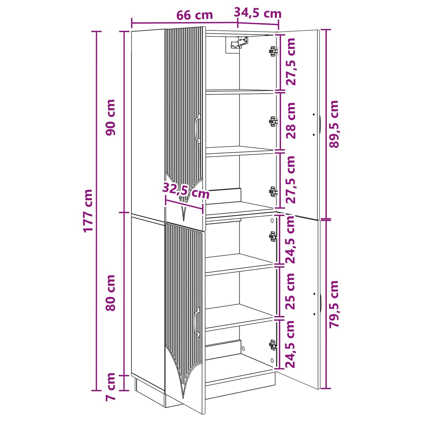 Schrankset 2 stk. Artisan-Eiche Holzwerkstoff