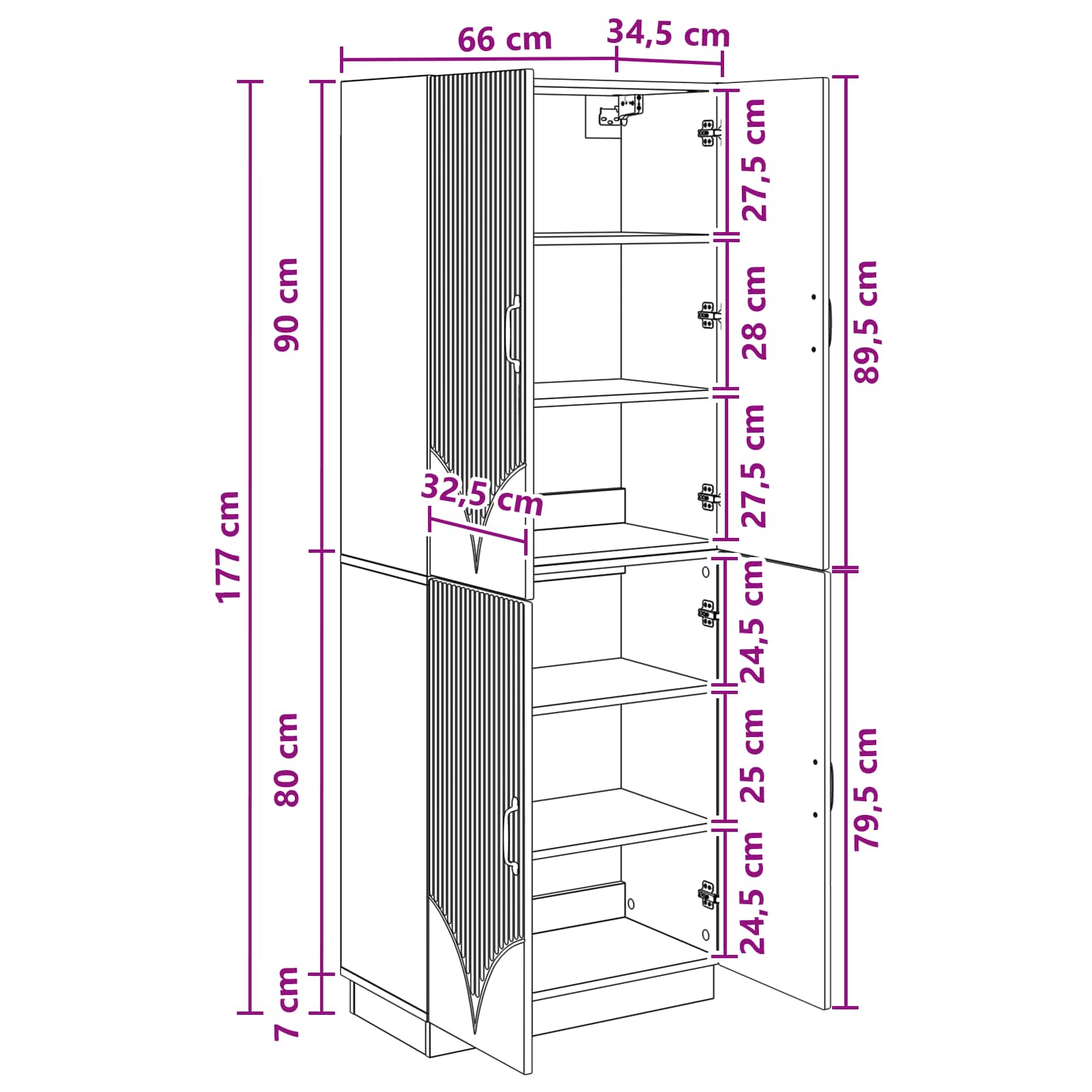 Schrankset 2 stk. Artisan-Eiche Holzwerkstoff