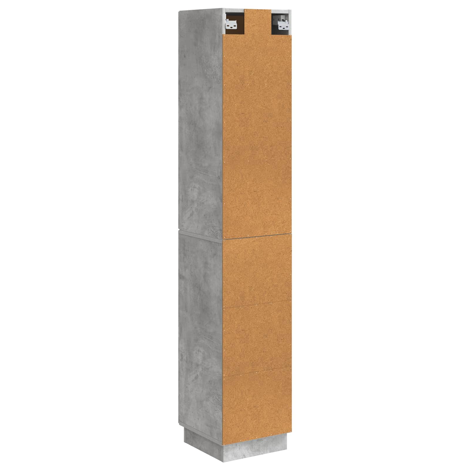 Schrankset 2 pcs Betongrau Holzwerkstoff