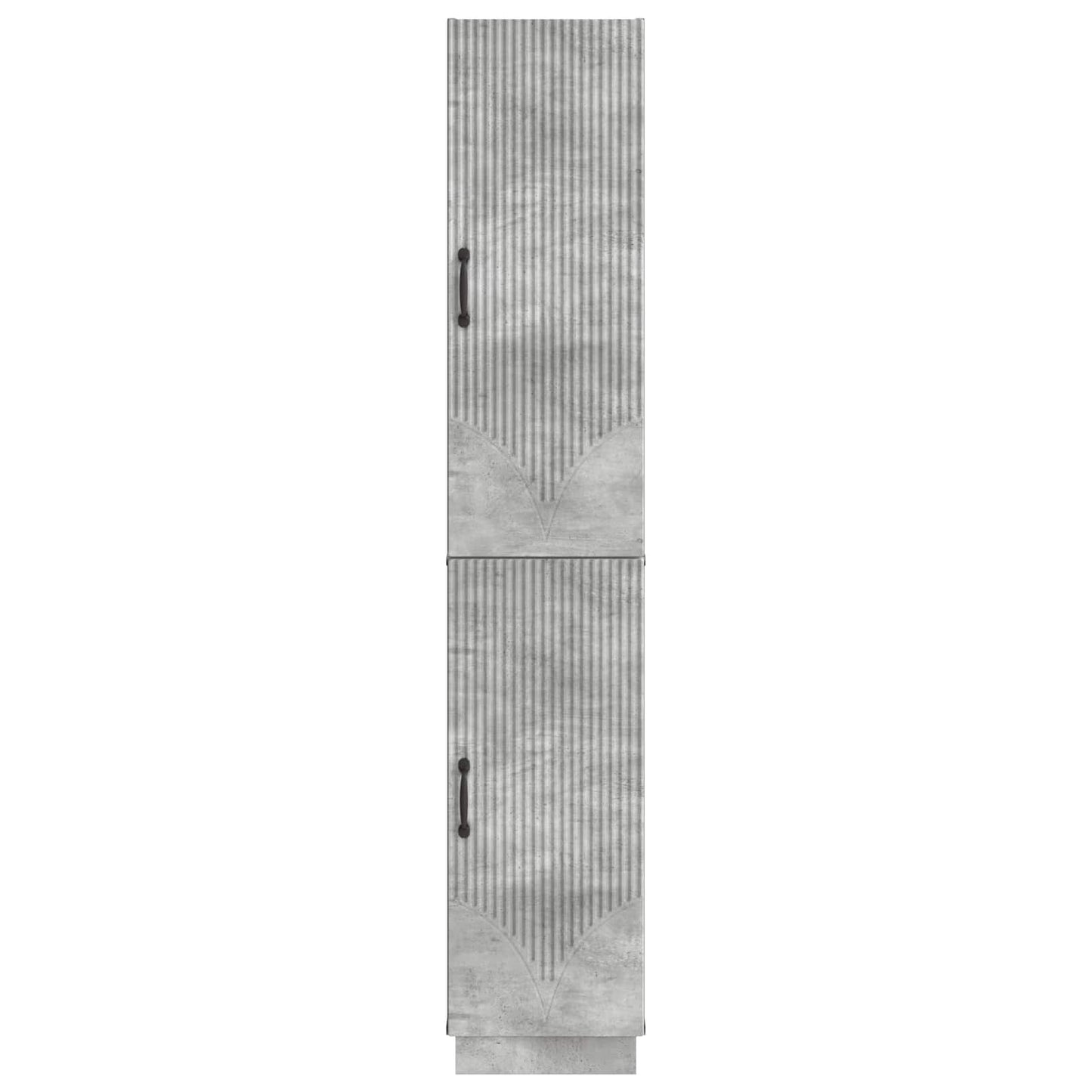 Schrankset 2 pcs Betongrau Holzwerkstoff