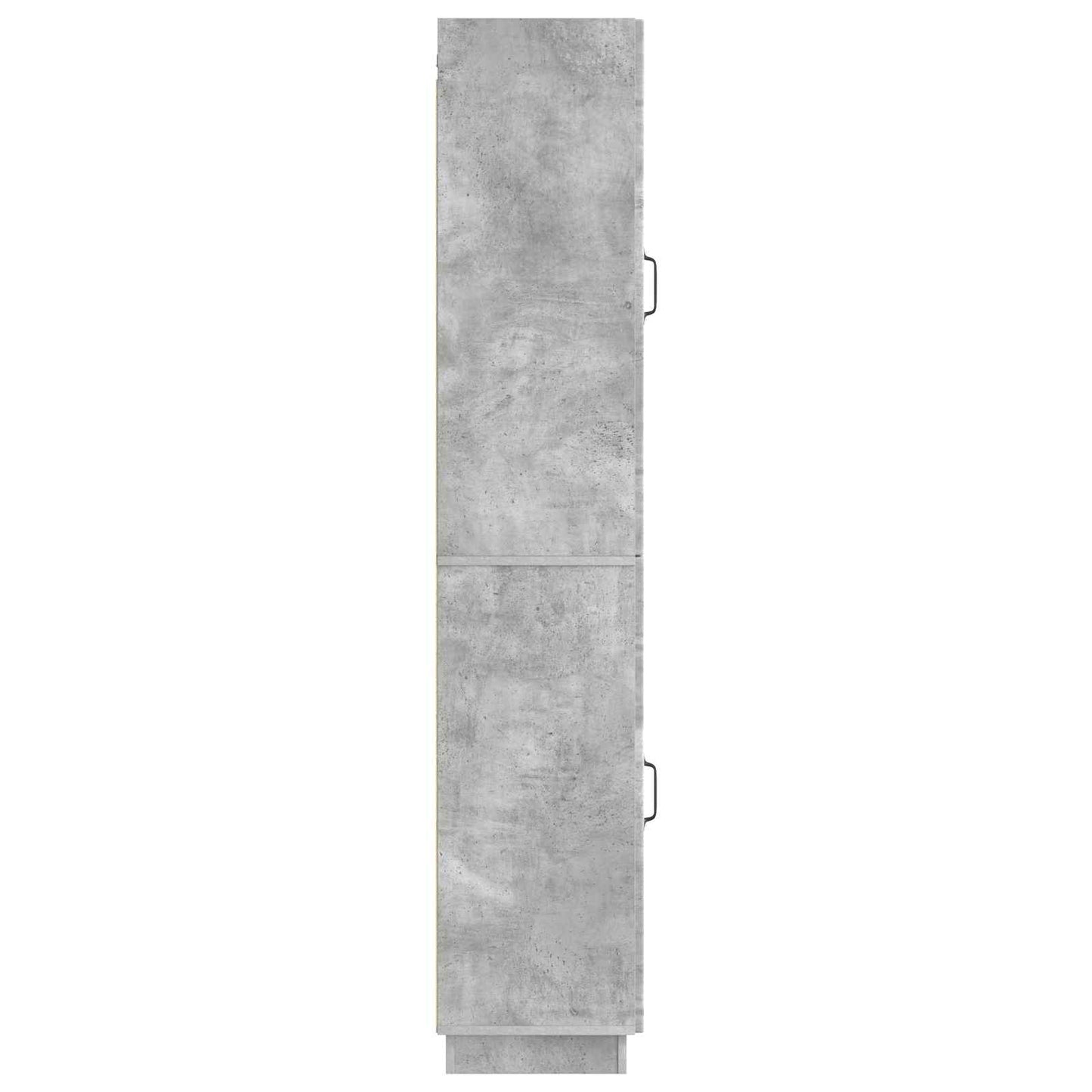 Schrankset 2 pcs Betongrau Holzwerkstoff