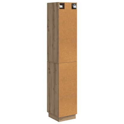 Schrankset 2 stk. Artisan-Eiche Holzwerkstoff