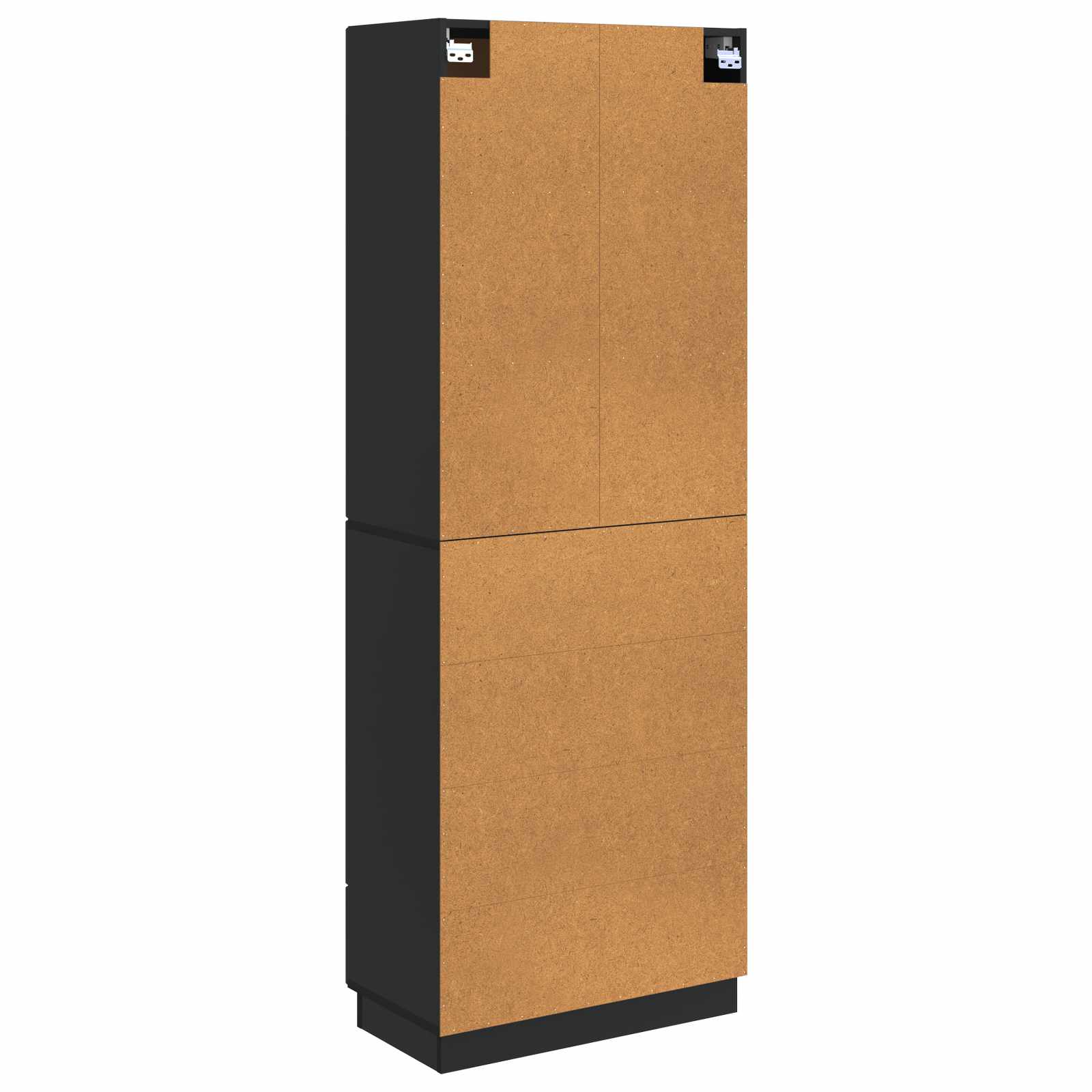Schrankset 2 stk. 66 x 34,5 x 87 cm Holzwerkstoff Schwarz