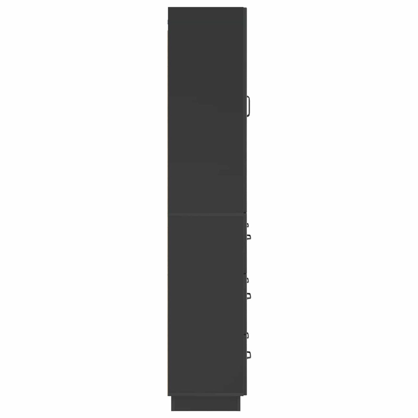 Schrankset 2 stk. 66 x 34,5 x 87 cm Holzwerkstoff Schwarz