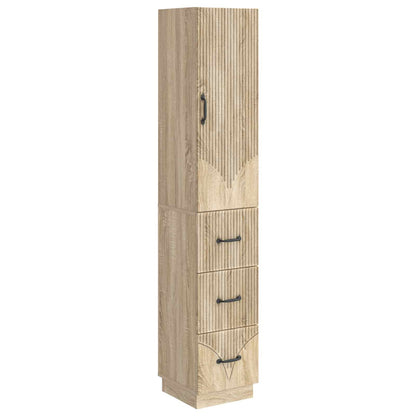 Schrankset 2 stk. 33 x 34,5 x 87 cm Holzwerkstoff Sonoma-Eiche