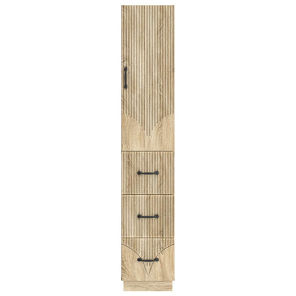 Schrankset 2 stk. 33 x 34,5 x 87 cm Holzwerkstoff Sonoma-Eiche