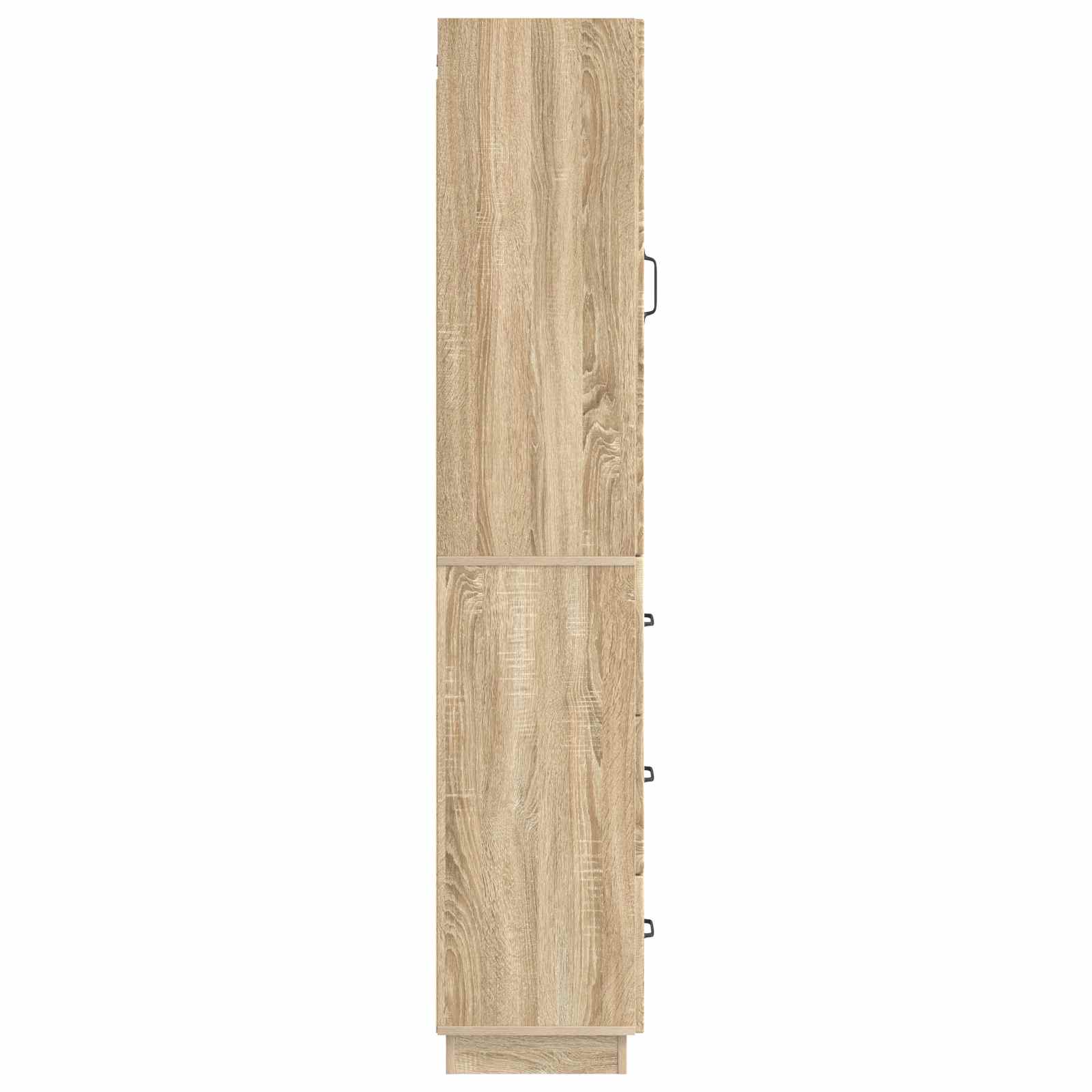 Schrankset 2 stk. 33 x 34,5 x 87 cm Holzwerkstoff Sonoma-Eiche