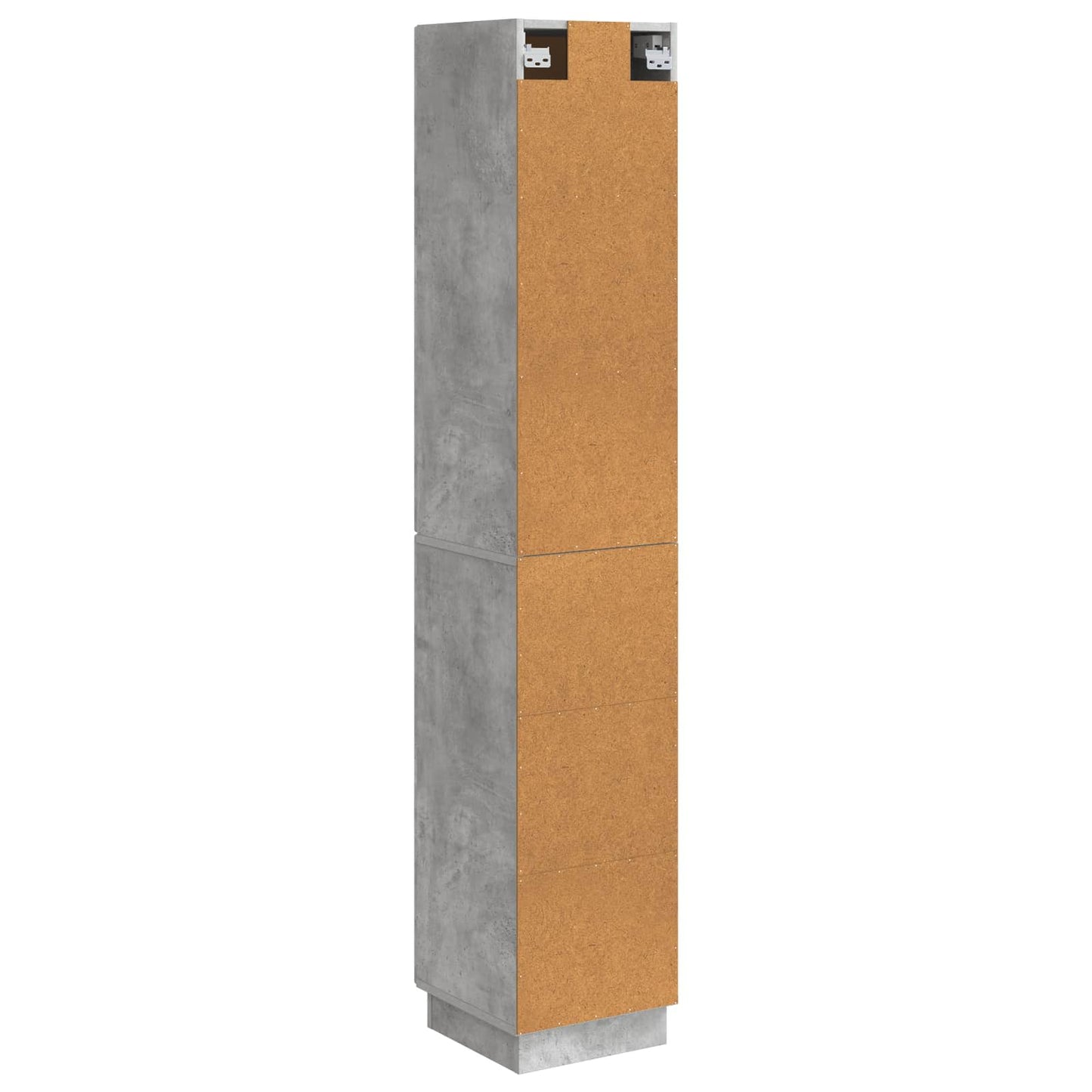 Schrankset 2 pcs Betongrau 33 x 34,5 x 87 cm Holzwerkstoff