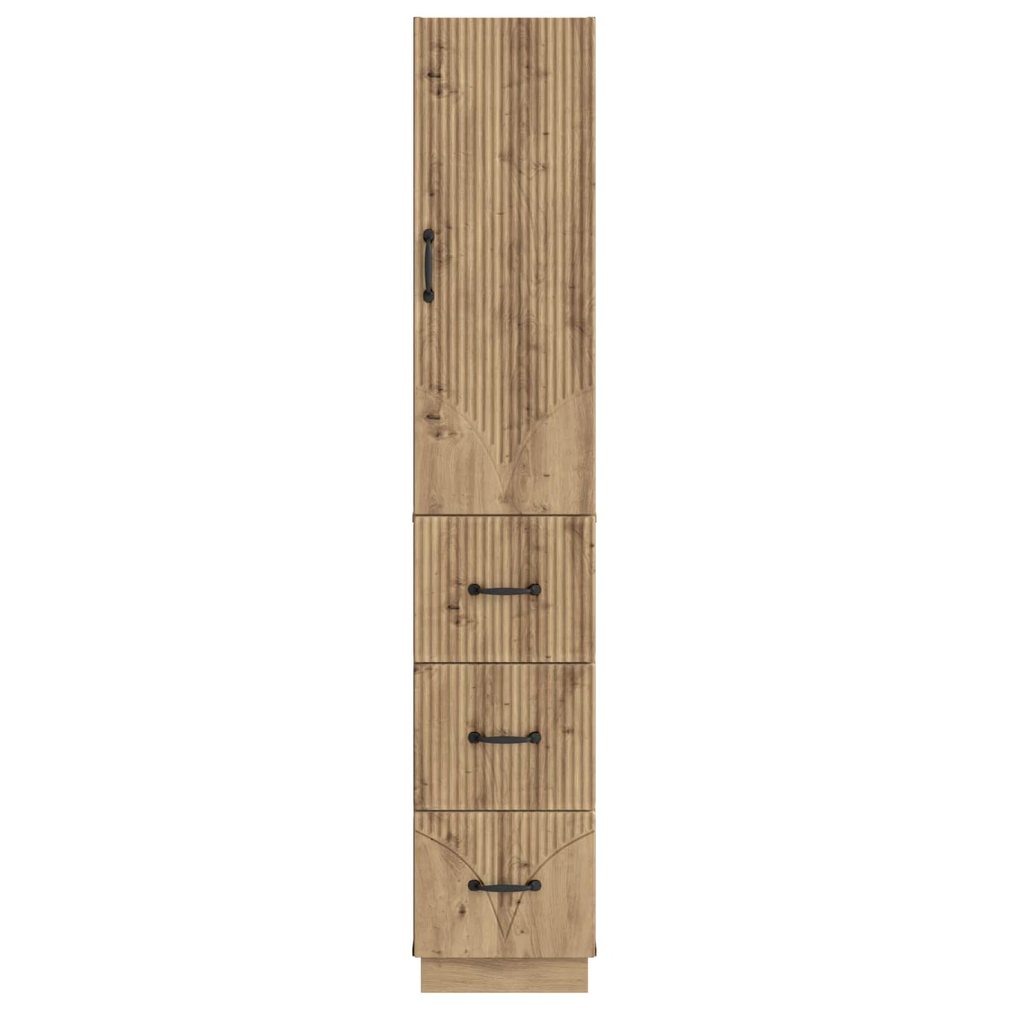 Schrankset 2 stk. 33 x 34,5 x 87 cm Holzwerkstoff Artisan-Eiche