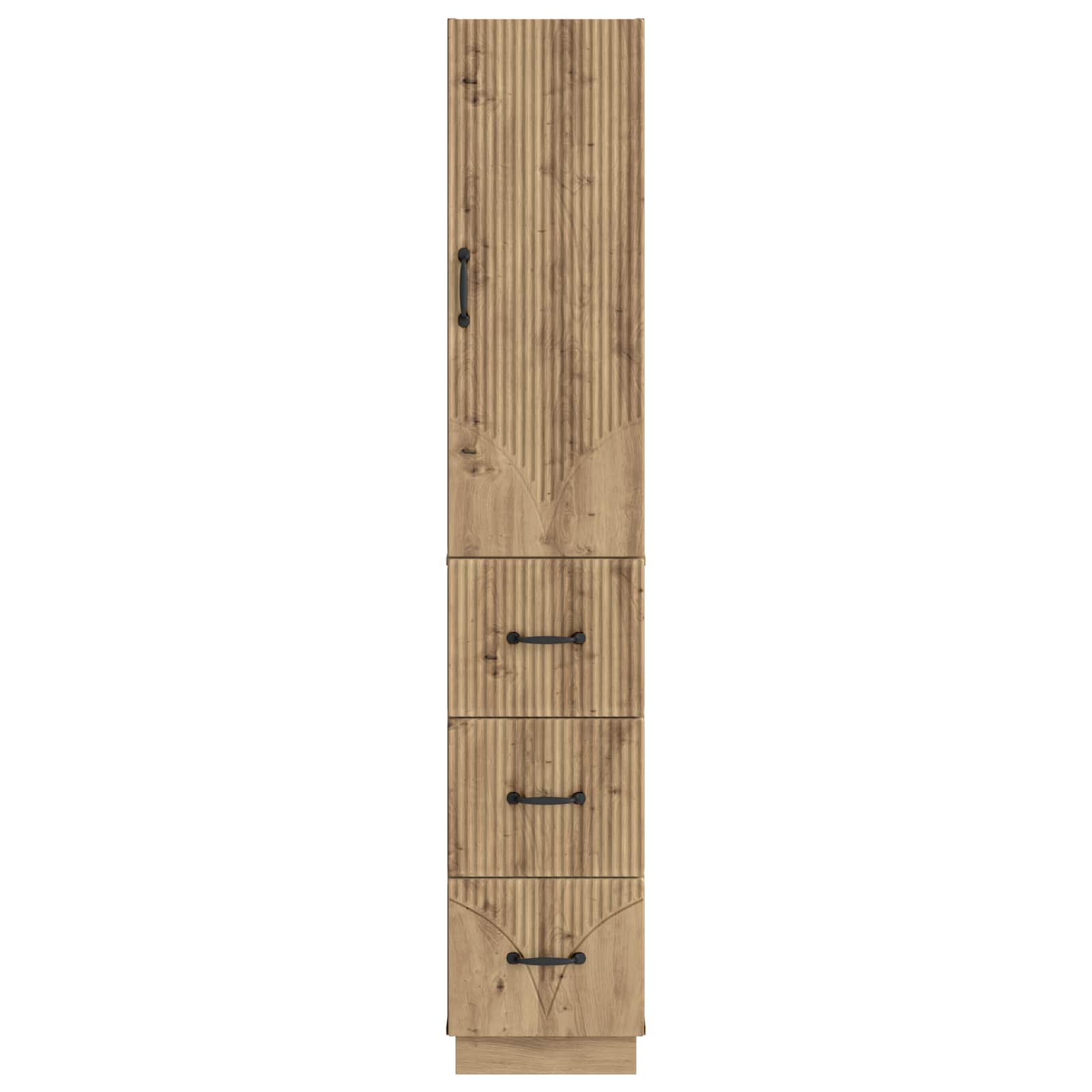Schrankset 2 stk. 33 x 34,5 x 87 cm Holzwerkstoff Artisan-Eiche